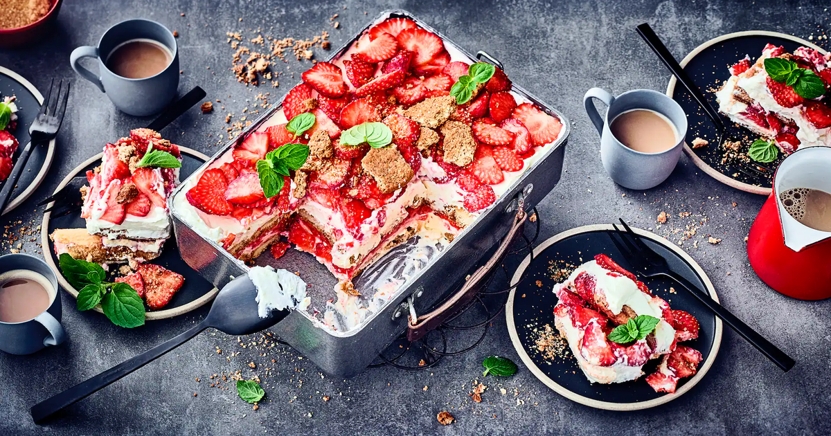 Tiramisu mit Erdbeeren | Pistons Edeka Tiramisu mit Erdbeeren | Pistons Edeka